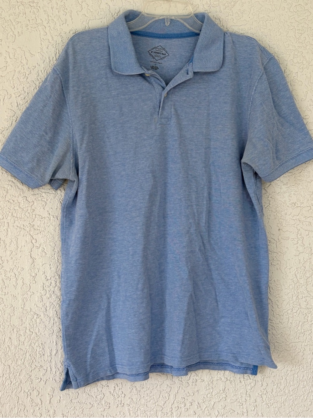 St. John's Bay Light Blue Men's Polo Shirt size L